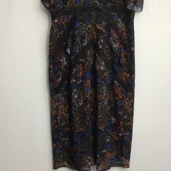 NWT Hope & Ivy Plunge Ruffle MIDI Dress Plus Size - Picture 4 of 13